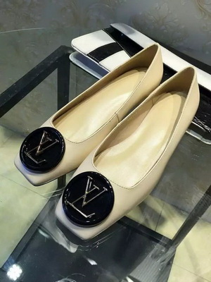 LV Shallow mouth flat shoes Women--019